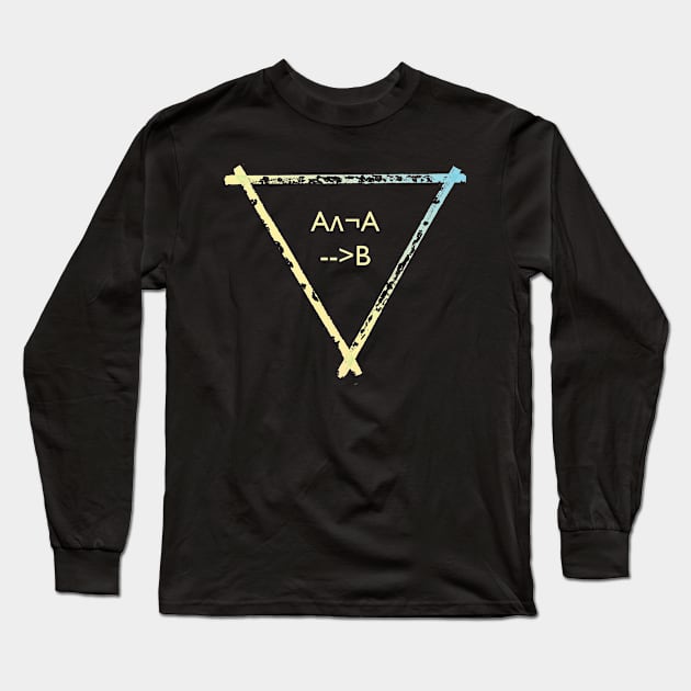 Logic and triangle Long Sleeve T-Shirt by Blacklinesw9